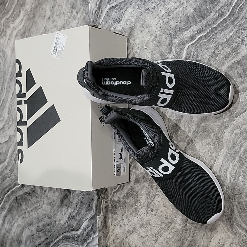 NWT Women's size 9.5 Adidas Lite Racer Adapt - Picture 2 of 8